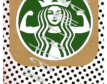 Starbucks svg - Gym shirt svg - silhouette cameo cricut - Gym shirt working out Running shirt svg weights svg kettle ball STARBUFF funny svg