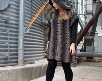 Crochet Pattern Hooded Poncho Metamora Collection Poncho Crochet Pattern Women's Crochet Pattern