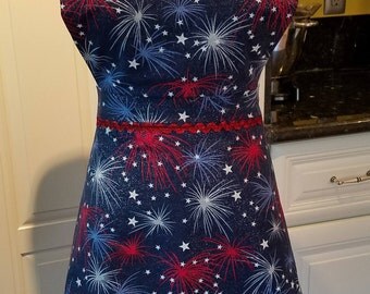 Womens Stars and Sparklers Apron