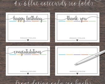 Rodan and Fields Note Cards 4"x6" Digital Files Bundle | Square Heart