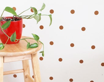 Gold Polka Dot Wall Decals/ Gold Wall Decals/ Wall Decals/ Gold Decor/ Confetti/ Polka Dot Wall Decals/ Wall Decals/ Wall Decor/ Polka Dots