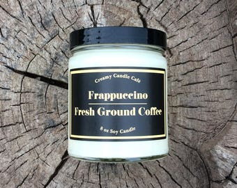 Frappuccino, Fresh Ground Coffee, Soy Candle, Coffee Candle, Candles Handmade, Coffee Lovers Gift, Gift Hostess, Housewarming Gift, Soy Wax