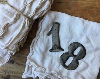 Vintage Metal Numbers / Vintage Home / Antique Decor