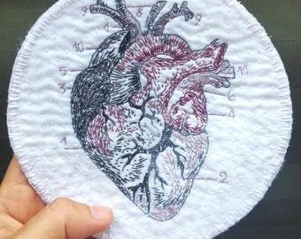 Patch/Patch embroidered anatomical heart