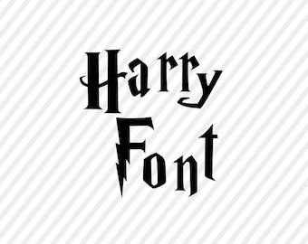 harry potter svg font, hp letters digital file, cricut file, silhouette files, svg cutting files, clip art cricut, harry potter alphabeth