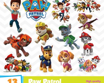 Paw Patrol Clipart, Paw Patrol PNG Files, Digital Designs, Party Printables, Paw Patrol Birthday Party, Instant Download, Funny-022