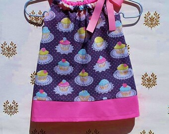 Cupcakes Pillowcase Dress for Toddler