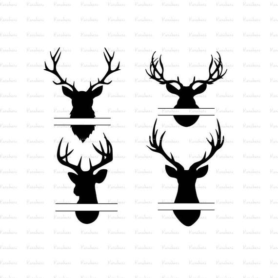 Download Deer Svg Clipart Deer head svg Deer monogram svg Cuttable