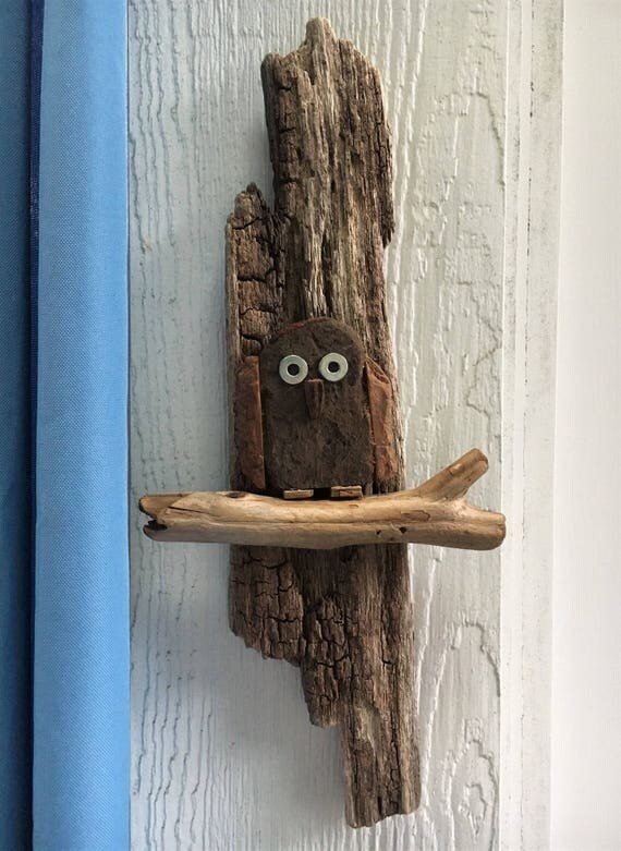Driftwood Owl // Driftwood Art // Driftwood Wall Decor