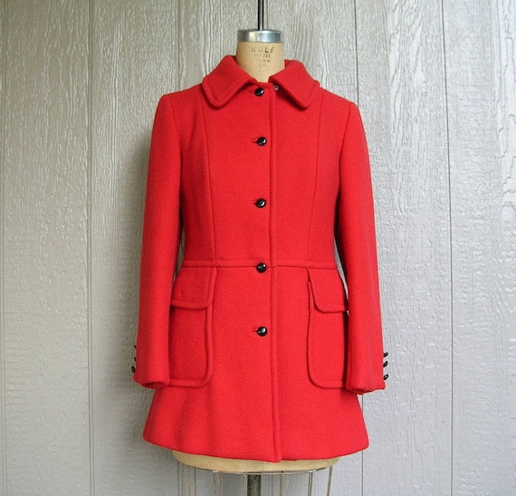 Vintage 70s RED HOT WINTER Pantsuit