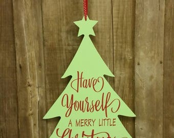 Christmas door sign | Etsy