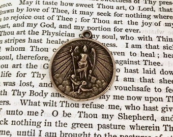 St. Michael the Archangel Medal - Bronze or Sterling Silver - Religious Medal - Catholic Medal (M93-618)