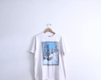 Wyoming Winter Elk T Shirt