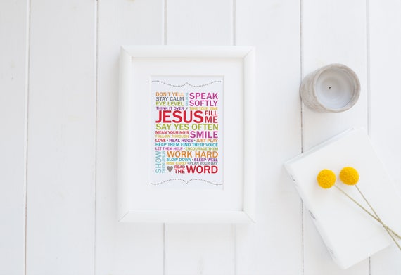 Mama Motivation 4 x 6 Printable Wall Art // Word