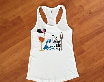 Moana Drinking Woman's Tank Top Epcot Food & Wine Tank Top