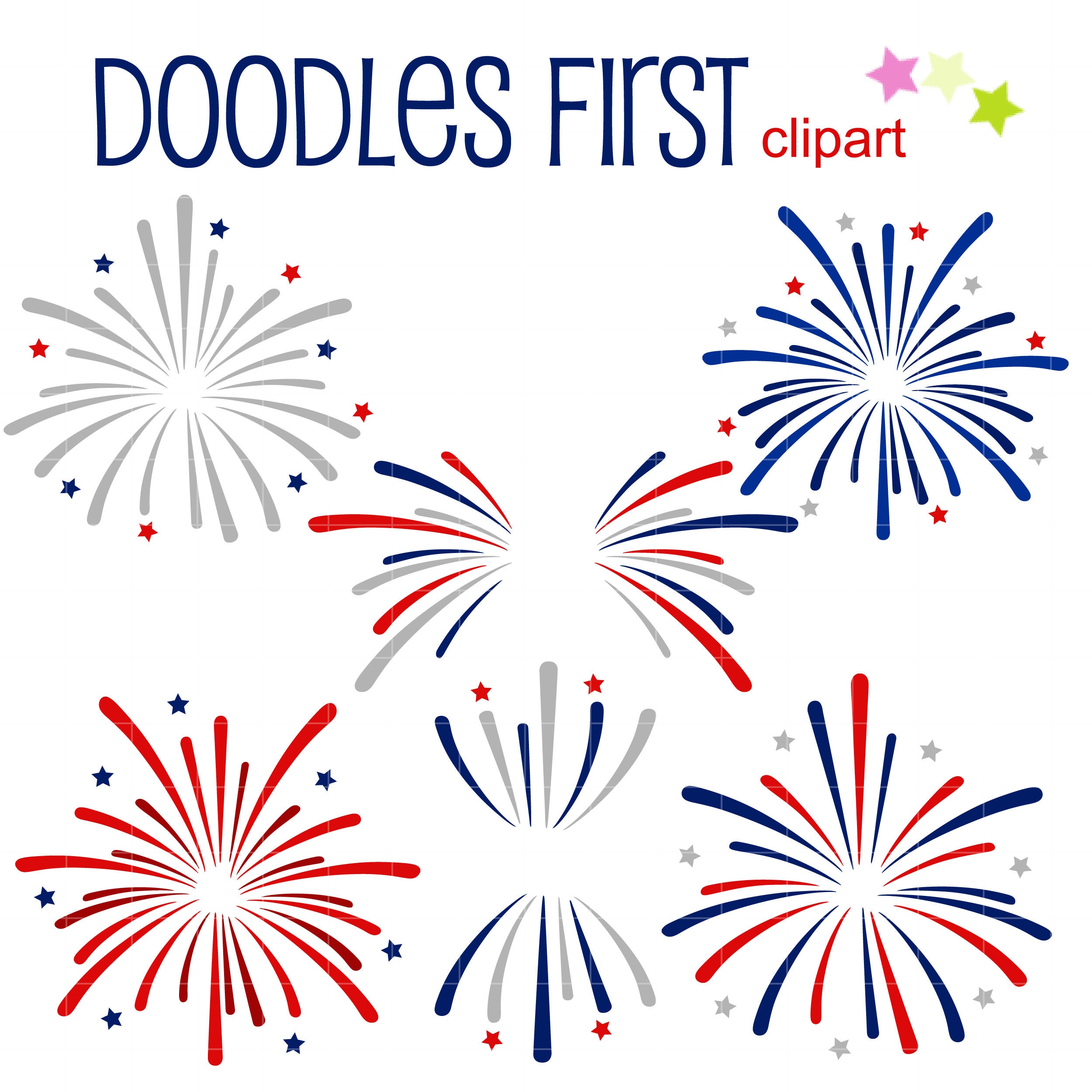 Happy 4th Of July Fireworks Clip Art