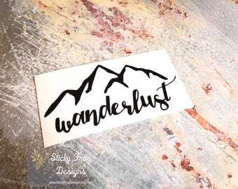 Wanderlust Adventure Decal | Wanderlust Car Decal | Mountain Decal | Wanderlust Sticker | Travel Decal | Adventure Tumbler Decal | Adventure