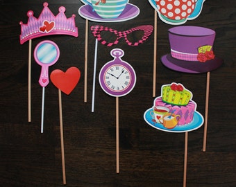Alice in Wonderland Photo Props - Set of 13