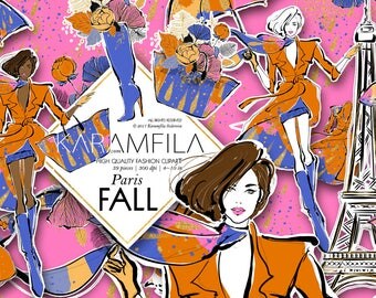 Fall Clipart. Paris Clipart. Autumn Clipart. Fashion Illustration. Fall Fashion. Umbrella Clipart. Hello Autumn. Hello Fall Planner Stickers