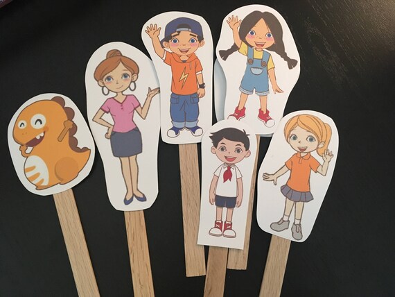 VIPKID Character puppets choose a set