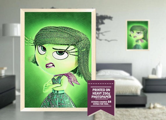 Disgust Poster Fan Art GIFT Inside Out Print Digital Disgust Poster Fan Art GIFT Inside Out Print Digital