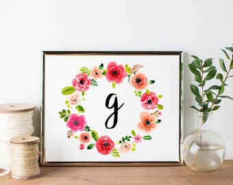 Initial Wall Art initial wall art | etsy Initial Wall Art initial wall art | etsy