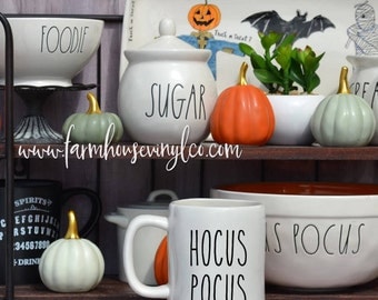 Rae Dunn Inspired Hocus Pocus Vinyl Decal~Psychic~Witch's Brew~Rae Dunn Decal~Kitchen~Farmhouse~Fall Decor~Rae Dunn Mug Decal~Halloween