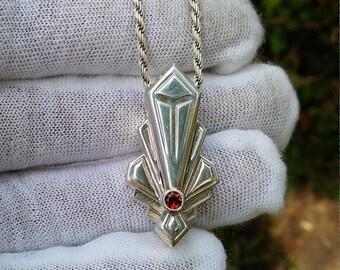 Sterling Silver Madeira Citrine Pendant