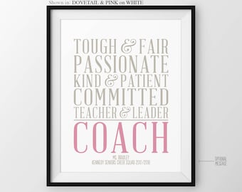 Gift for Coach Thank You Cheer Coach Gift from Team Gift for Football Coach Gift for Basketball Coaches Baseball Team Gift Soccer Coach Gift