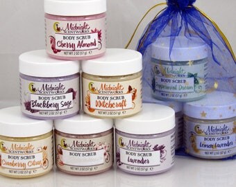 Sugar Scrub Gift Set - Choose 3 - Body Scrub - Teacher Gifts - Birthday Gifts - Scrub Sample Set - Gift for Her - Gifts Under 10 - Bulk Gift