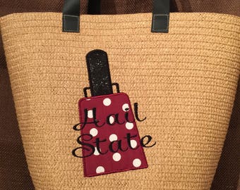 t monogram straw mini bucket bag