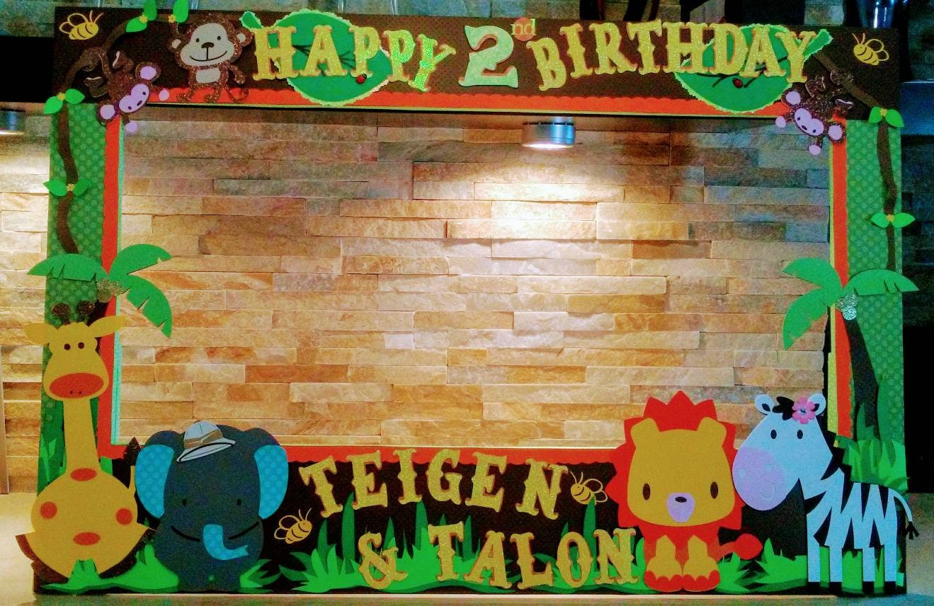 Safari Photo Booth Frame/ Zoo Photo Prop Stand/Jungle Photo