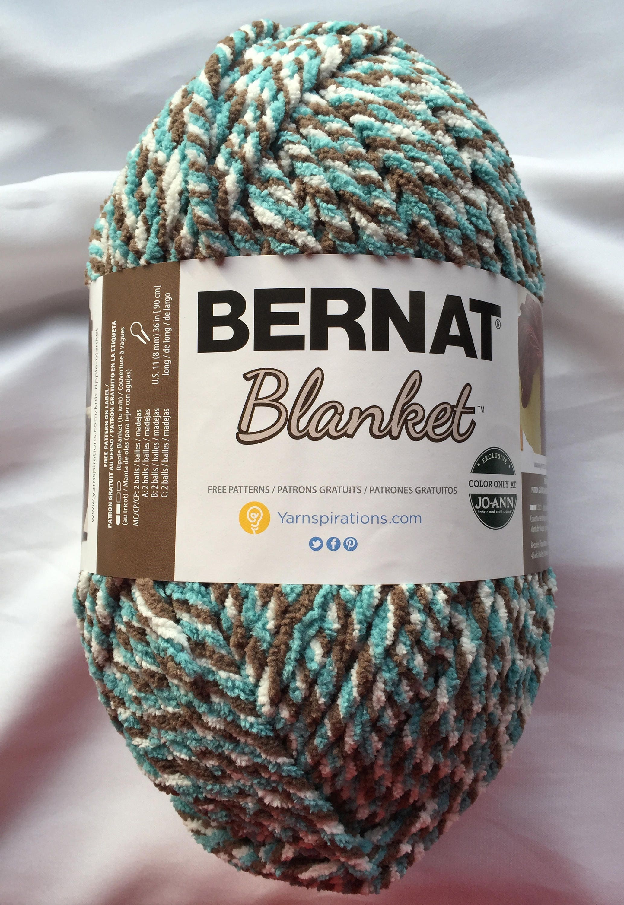 blanket yarn 10.5 white oz baby bernat 10746 Beachcomber 10.5 oz Yarn Bernat Bernat Skein Blanket