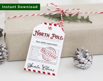 santa gift tags template