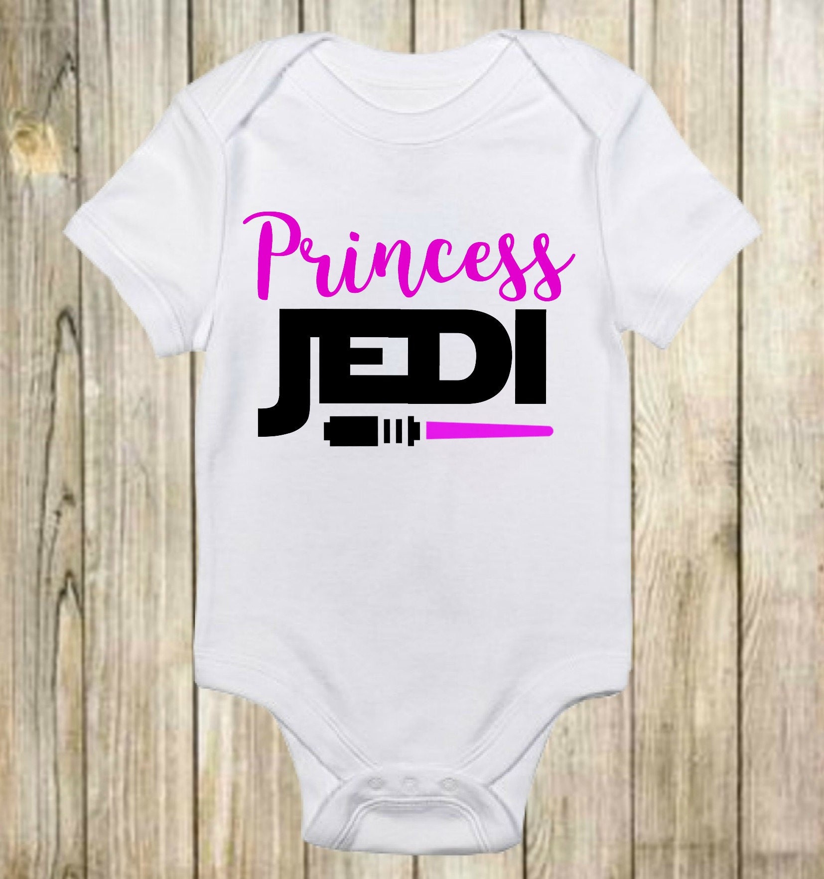 Princess Jedi Star Wars Baby Onesie Baby Girl Onesie