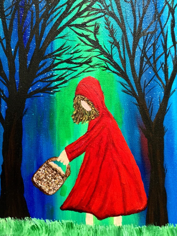 Little Red Riding Hood Nursery Rhyme Painting Nursery Rhyme