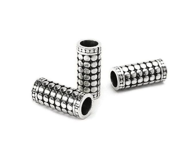 Pearl Silver 925 tube large hole AC0262BK PK0136