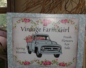 Vintage Farm Girl