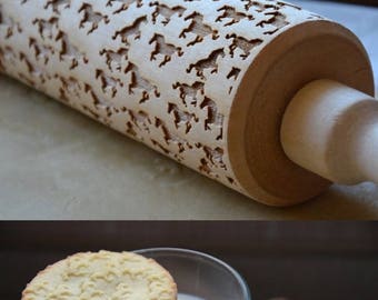 SEASON SALE Kitchen Mother Gift Horse Rolling Pin Animal lover House Warming Baking gift for Sister Chef Custom Engraved Home Gift Farm gift