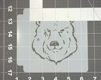 bear stencil etsy