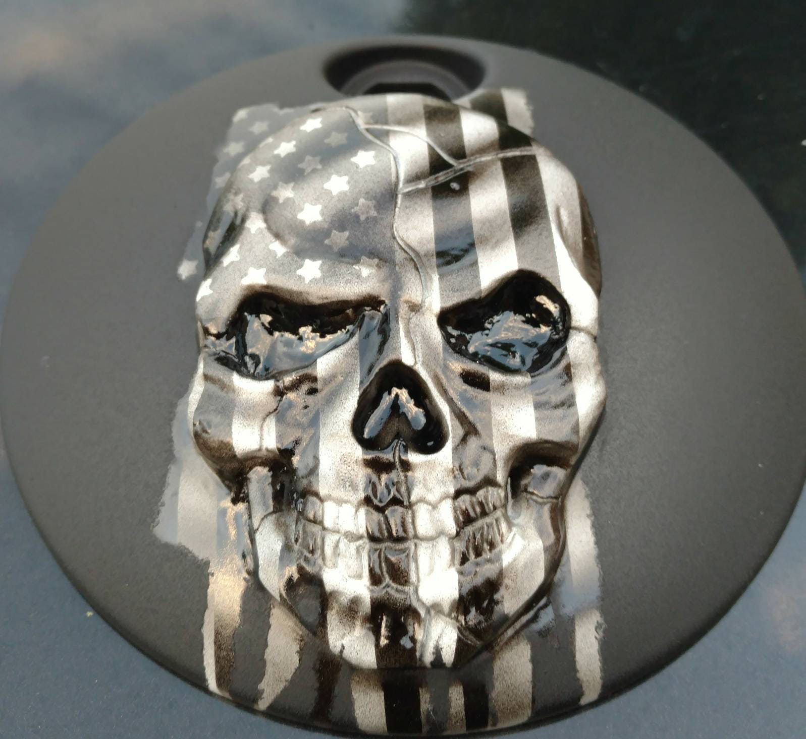 custom harley davidson fuel door
