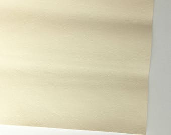 Pale Ivory Vegan Faux Leather