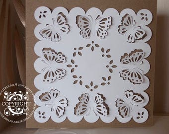 Pretty, Fold-out Butterfly Card Topper