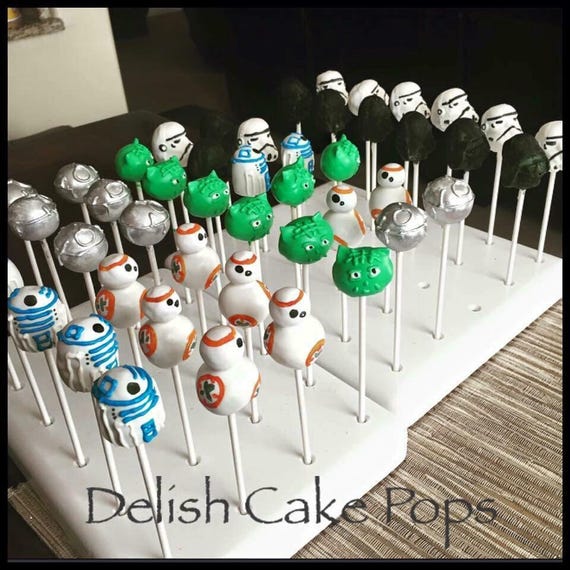 Star Wars Cake Pops. Yoda Storm trooper Darth Vader Death