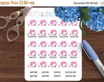 Entire Shop on Sale Teeny Tiny Sleepy Glitter Storm, nap time unicorn, lazy day unicorn, emotion sticker, teeny tiny unicorn- GS8-T