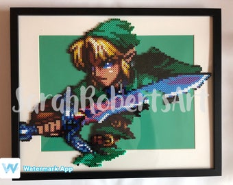 Legend Of Zelda Perler Bead Triforce Christmas Tree Topper and