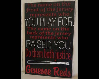 Personalized Team Name Dugout Sign, Good Sportsmanship Ball Field Painted Sign, Baseball Softball Custom Team Plaque, Little League, T Ball