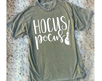 ON SALE Cute Hocus Pocus, Its Just A Bunch Of, Hocus Pocus Women's, Fall Graphic Tee, Hocus Pocus Shirt, I Put A Spell On You, Hocus Witch