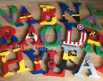 Freestanding Superhero Letters