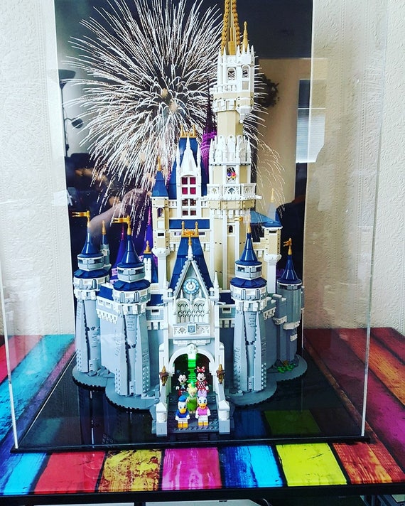 disney castle lights lego